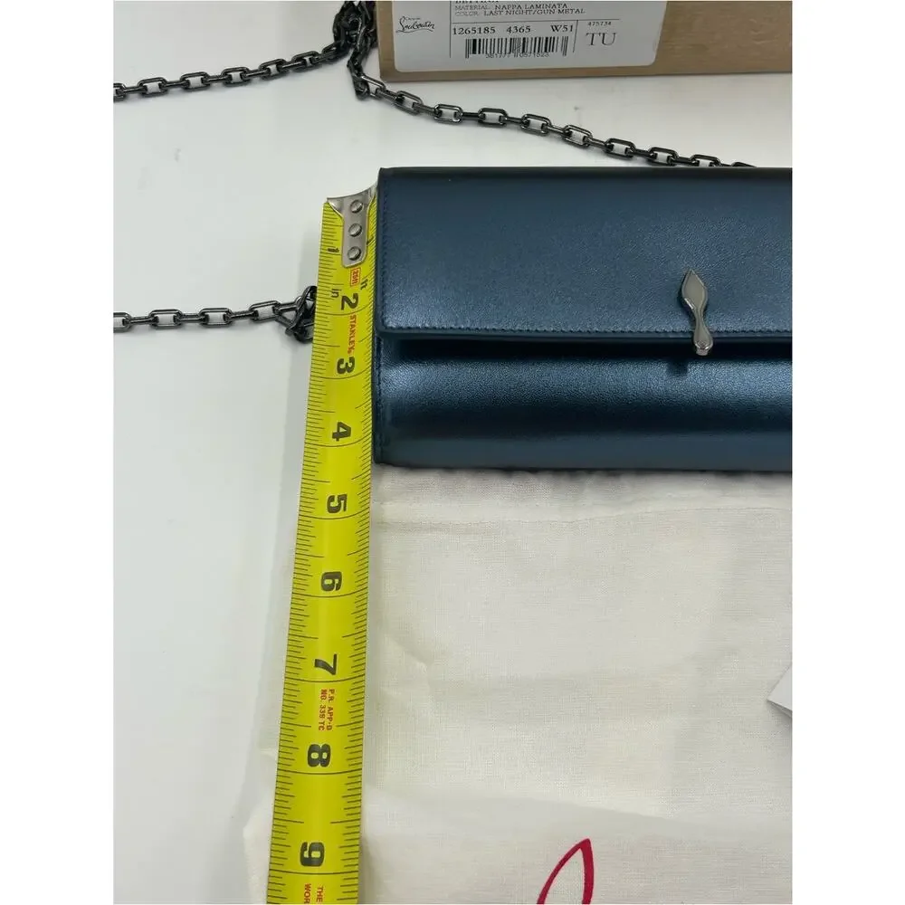 Women's Christian Louboutin Bettina nappa lamb leather wallet on a chain